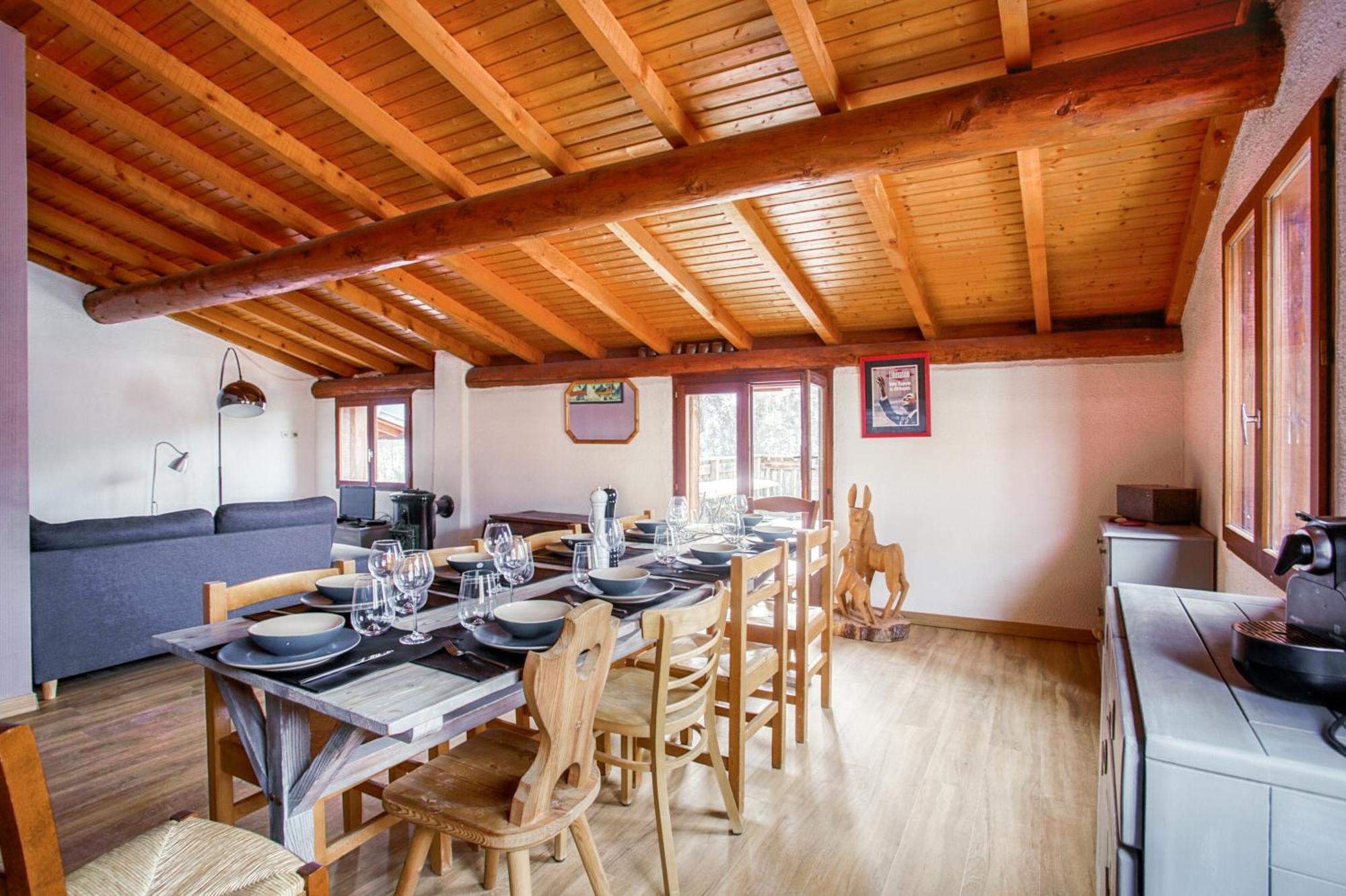 Le Petit Paradis, Chalet Au Coeur Des 3 Vallees Saint-Marcel  Exterior photo